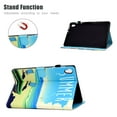 thumbnail image 4 of Allytech Lenovo Tab M10 HD 10.1 Case 2nd Gen TB-X306X TB-X306F, PU Leather Slim Fit Auto Sleep Wake Protection Folio Flip Kickstand Case Cover for Lenovo Tab M10 HD 2nd Gen 2020 Released, Beach, 4 of 6