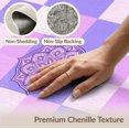 thumbnail image 6 of ODIKA 4'x6' Washable Area Rug Stain Resistant, Low Pile, Easy Care Purple Gingham Boho Charm Bold Checkerboard Grid Pink Checkered Refined for Dorm Room, Small Living, 6 of 7