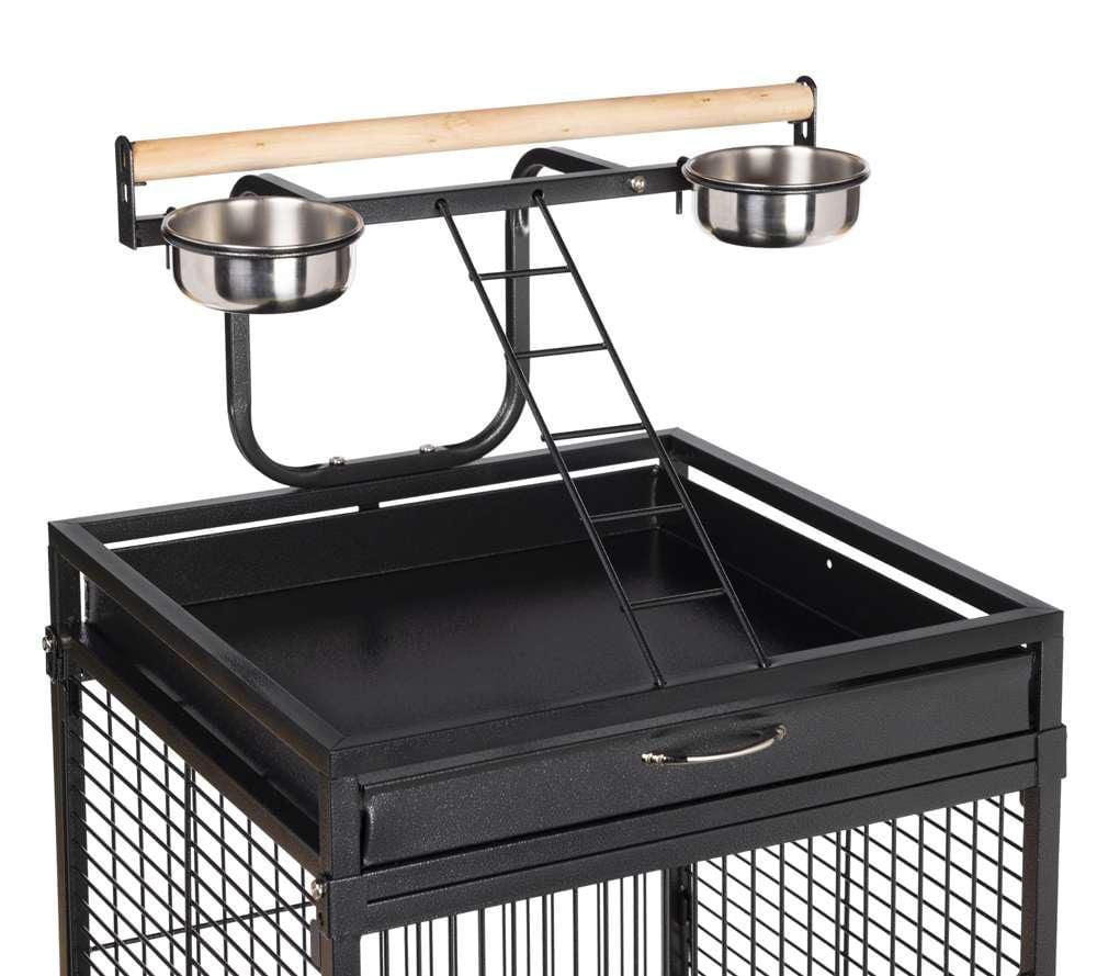 Prevue Select Cage à oiseaux en fer forgé, noire