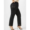 thumbnail image 2 of Rosegal Women's Plus Size & Curve High Rise Lace Pants, 2 of 5