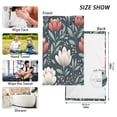 thumbnail image 3 of Elegant Floral Design Set of 2 Pure Cotton Towels, 16'' x 28'', Highly Absorbent and Soft, 3 of 8
