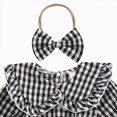 thumbnail image 5 of zuwimk Baby Girl Outfits Smocked Bubble Romper Jumpsuit Long Sleeve Bodysuit Cute Newborn Infant Fall Winter Clothes(3-6 Months,Black), 5 of 7