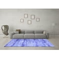 thumbnail image 3 of Ahgly Company Machine Washable Indoor Rectangle Abstract Blue Contemporary Area Rugs, 3' x 5', 3 of 4