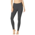 thumbnail image 2 of Womens High Waist Solid Cotton Yoga Pants Workout Leggings, 2 of 7