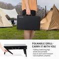 thumbnail image 6 of Portable Charcoal Grill, Foldable BBQ Grill Kit for Camping & Picnics - Mini Outdoor Grill 17.1”x10.8”x2.5” with Tool Set, 6 of 6