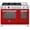 Rosso, variant on Bertazzoni Pro486btfept Professional 48" Wide 7 Cu. Ft. Free Standing Dual Fuel Range -