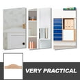 thumbnail image 3 of HIAKDOFT 1Pack Door Pediment for Home Decor Beige Rectangular 11.40X3.14X0.79In, 3 of 8
