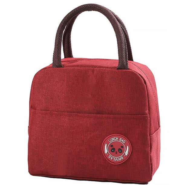 Toystoory Bolsa de almuerzo portátil, fiambrera aislada, catiónicas, impermeables, bebidas, aperitivos Vino rojo