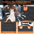 thumbnail image 4 of Funda para asiento trasero de perro de 137x147CM, estera de seguridad con Protector de ventana lateral, funda para asiento trasero impermeable resistente a arañazos, funda para perro SUV JM, 4 of 5