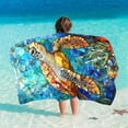 thumbnail image 3 of Riecok Beach Towels Sketch Style Beach Towels & Washcloths Summer Oversized Microfiber Beach Towel Multicolor, 3 of 10