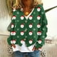 thumbnail image 1 of Puntoco Chaqueta Tipo Cárdigan Informal Con Botones Y Estampado Navideño Para Mujer, 1 of 5