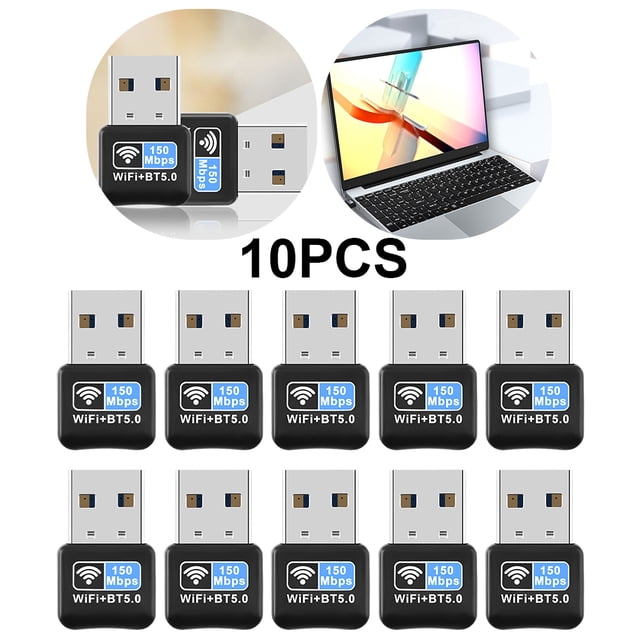Tarjeta Red Inalámbrica 150Mbps Controlador Gratuito Mini Adaptador USB para PC Escritorio