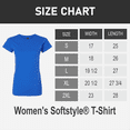 thumbnail image 2 of Gildan Softstyle Taped Neck T-Shirt for Women, Short Sleeve Semi-Fitted Tee, Royal, XL, 2 of 6