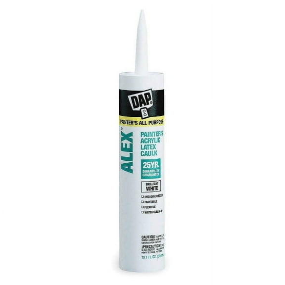 Dap 18670 Alex Latex Painters Caulk, 10.1 Oz, White, Each