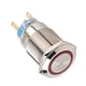thumbnail image 2 of BOROCO Interruptor de botón de Bloqueo automático, 19 mm 12-24V LED Interruptor de botón de Bloqueo automático Impermeable de Acero Inoxidable(Rojo), 2 of 5