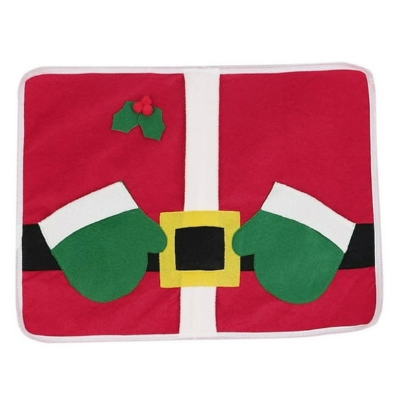 PBPBOX Holiday Paper Placemat Table Mat Cloth Holding Tableware Hosts Christmas Party 1Pcs