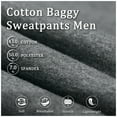 thumbnail image 4 of FEDTOSING Baggy Sweatpants Men Wide Leg Comfy Lounge Pants Loose Fit Elastic Waist Casual Track Pant, 4 of 7