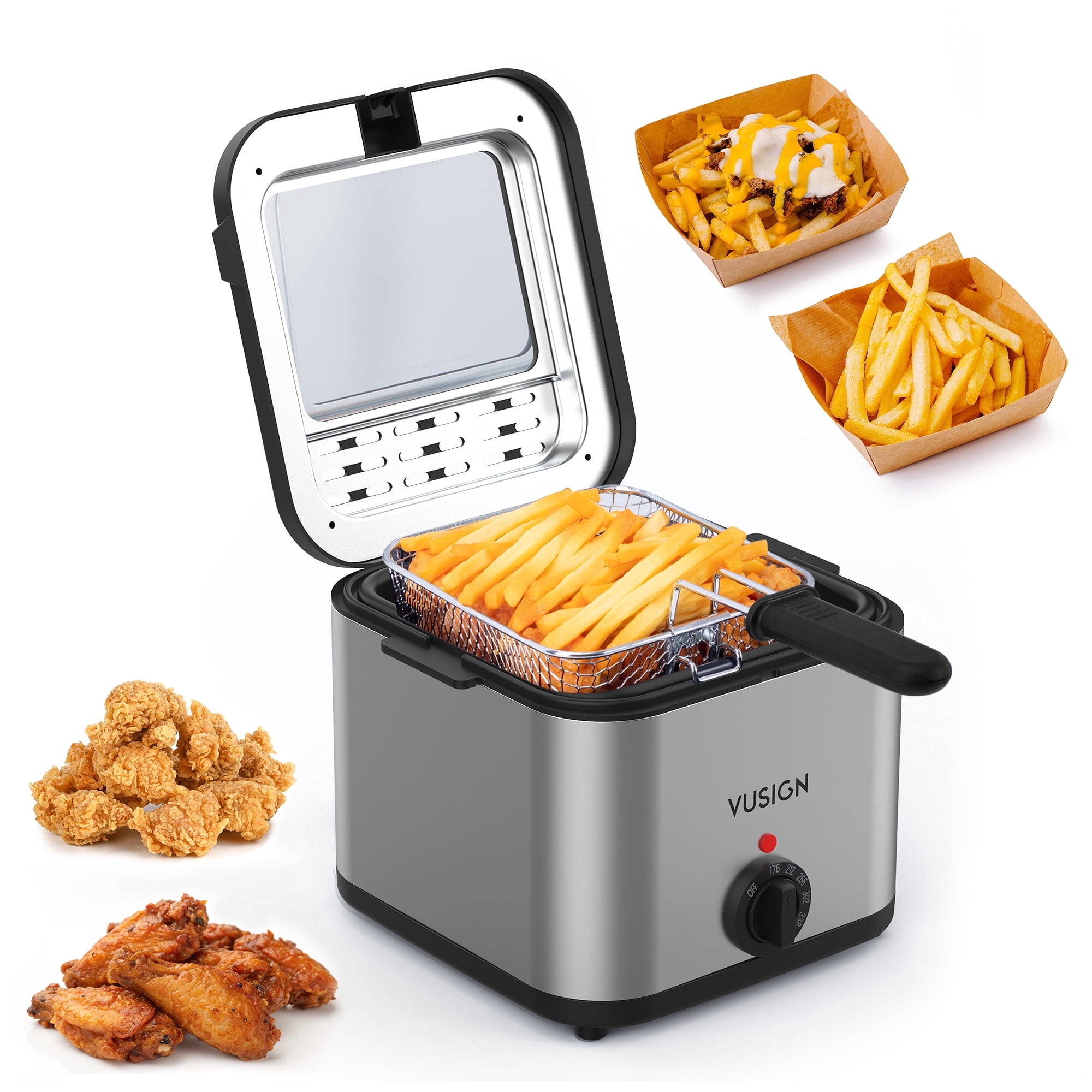 Farberware Kitchen Machine, 4L Dual Deep Fryer with Basket
