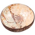 thumbnail image 1 of Shisuyan Coconuts Shell Salad Bowl Novelty Coconuts Shell Food Holder Home Hotel Food Container Decor, 1 of 8