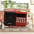 thumbnail image 4 of Radio Portable avec Antenne Télescopique Radio Haut-Parleur Rechargeable Carte TF Lecteur USB pour Randonnée Marche Senior, 4 of 8