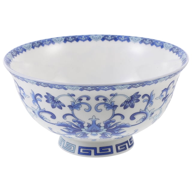 MasteelfCA Ceramic Noddle Bowl Ceramic Rice Bowl Retro Ramen Bowl Restaurant Bowl Random Pattern