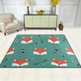 thumbnail image 3 of SKYSONIC Area Rug Pad Foxes and Arrow Nursery Rugs Floor Mat for Kids Playing Room Living Room Bedroom, 80 x 58 inch, 3 of 6