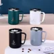 thumbnail image 2 of 304 Stainless Steel Coffee Cup Mug With Lid Insulated Coffee Mug Double Wall Coffee Tumbler With Handle Heat-resistant Drinkware, 2 of 5