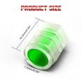 thumbnail image 2 of CHUSYYRAY LED Wheel Tire Air Valve Stem Caps Green Light Universal for Motorcycle Car Bicycle 8 Pcs 16.2mm x 7.55mm, 2 of 13