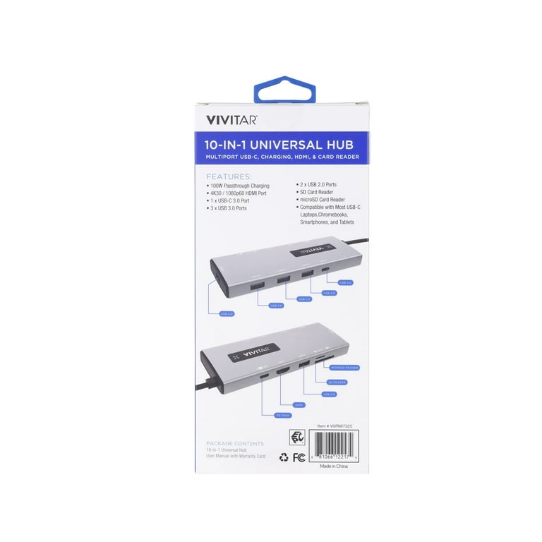 (希少)ALNIC Vivi-drive Vivitar 10-in-1 High-Speed USB Memory Card Reader – Multi-Card