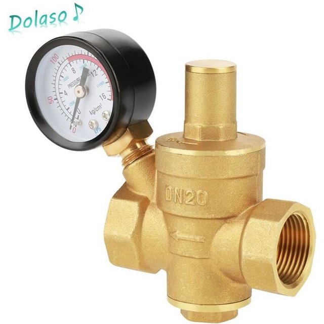 Réducteur de Pression d'Eau Haute Résistance, Régulateur Réglable pour une Installation Facile sur les Robinets, Structure de Piston Assure une Performance Fiable, Artisanat Exquis