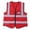 Red, variant on Peahefy Reflective Vest, Safety Vest,Multicolor Reflective Vest Safety Security Waistcoat