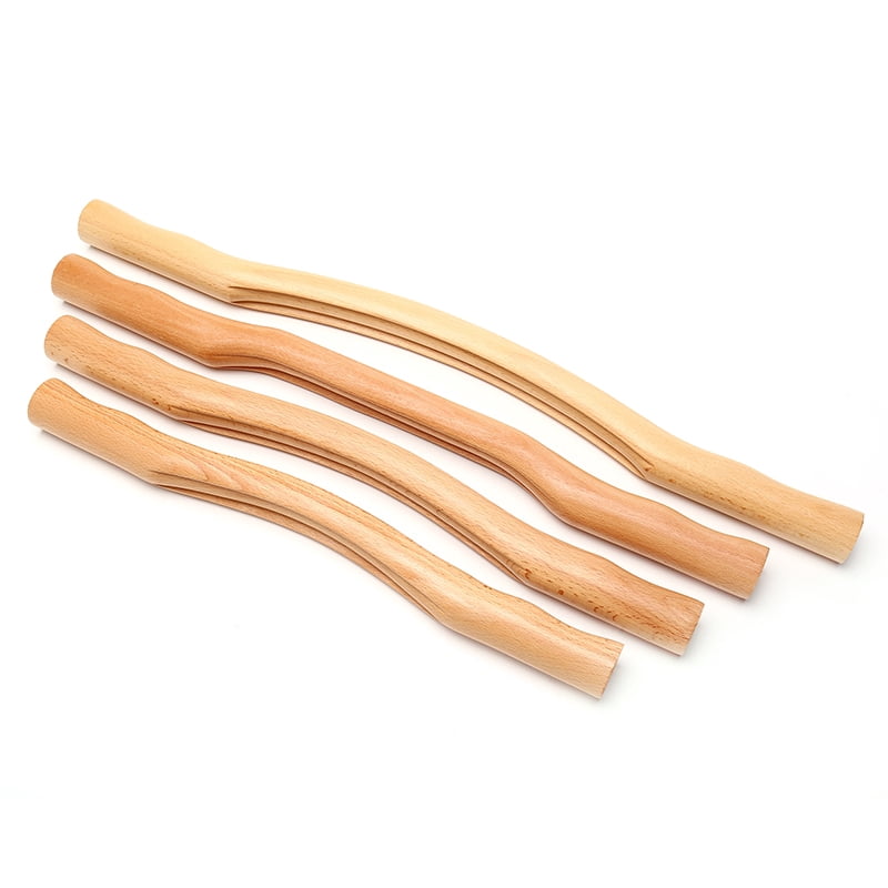 Natural Wood Bamboo Stick for Massage Gouache Wooden Neck Shoulder Back Massager
