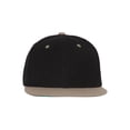 thumbnail image 2 of CTH Vintage Snapback Cap Hat 2 Tone, Black Brown, 2 of 2