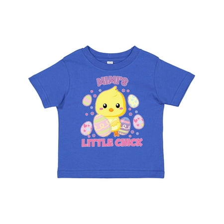 

Inktastic Mimi s Little Chick Cute Easter Chick with Colorful Eggs Gift Toddler Boy or Toddler Girl T-Shirt