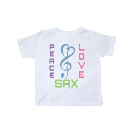 

Inktastic Saxophone Gift for Sax Player Gift Toddler Toddler Girl T-Shirt