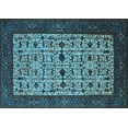 thumbnail image 1 of Ahgly Company Indoor Rectangle Oriental Light Blue Industrial Area Rugs, 2' x 4', 1 of 4