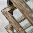 thumbnail image 2 of Uttermost Olwyn 6-Shelf Iron and Glass Bookcase in Driftwood and Aged Steel, 2 of 7