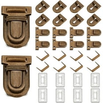 10 Sets Iron Purse Push Locks Clasp Lock for Leather Bag Case Clasp for DIY Hangbag Purse Suitcase Closures Hardware Antique Bronze DIY