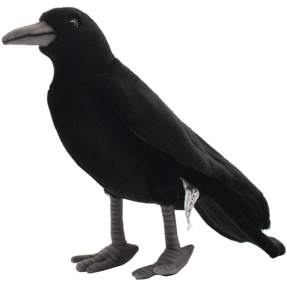 Hansa - Plush Black Crow, 12 Inches