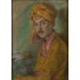 thumbnail image 2 of Alice Pike Barney 14x18 Black Ornate Wood Framed Double Matted Museum Art Print Titled - Gold Turban, 2 of 5