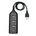 thumbnail image 1 of Graflsoa 4-Port USB 2.0 Hub with 44cm Cable, High-Speed 480Mbps Data Transfer, Compact ABS Design in Black or White, 1 of 7