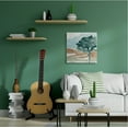 thumbnail image 2 of Stupell Industries Fluid Coastline Abstract Landscape Soft Pink Green Nature Painting Gallery Wrapped Canvas Art Print Wall Art, 30 x 30, 2 of 3
