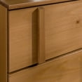 thumbnail image 5 of Walker Edison 20” Contemporary Vertical Drawer Pulls Solid Wood Nightstand, Caramel, 5 of 17