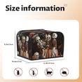 thumbnail image 5 of Haiem Whimsical Halloween Skeletons Print Toaster Covers 4 Slice Wide Slot,Bread Dust Cover & Fingerprint Protection,Bread Machine Cover,Appliance Covers, 5 of 7