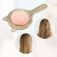 thumbnail image 6 of 1pc Women Cat's Ears Air Cushion Hair Brush for Straight Curly Thick Hair Brown ABS TPR, 6 of 6