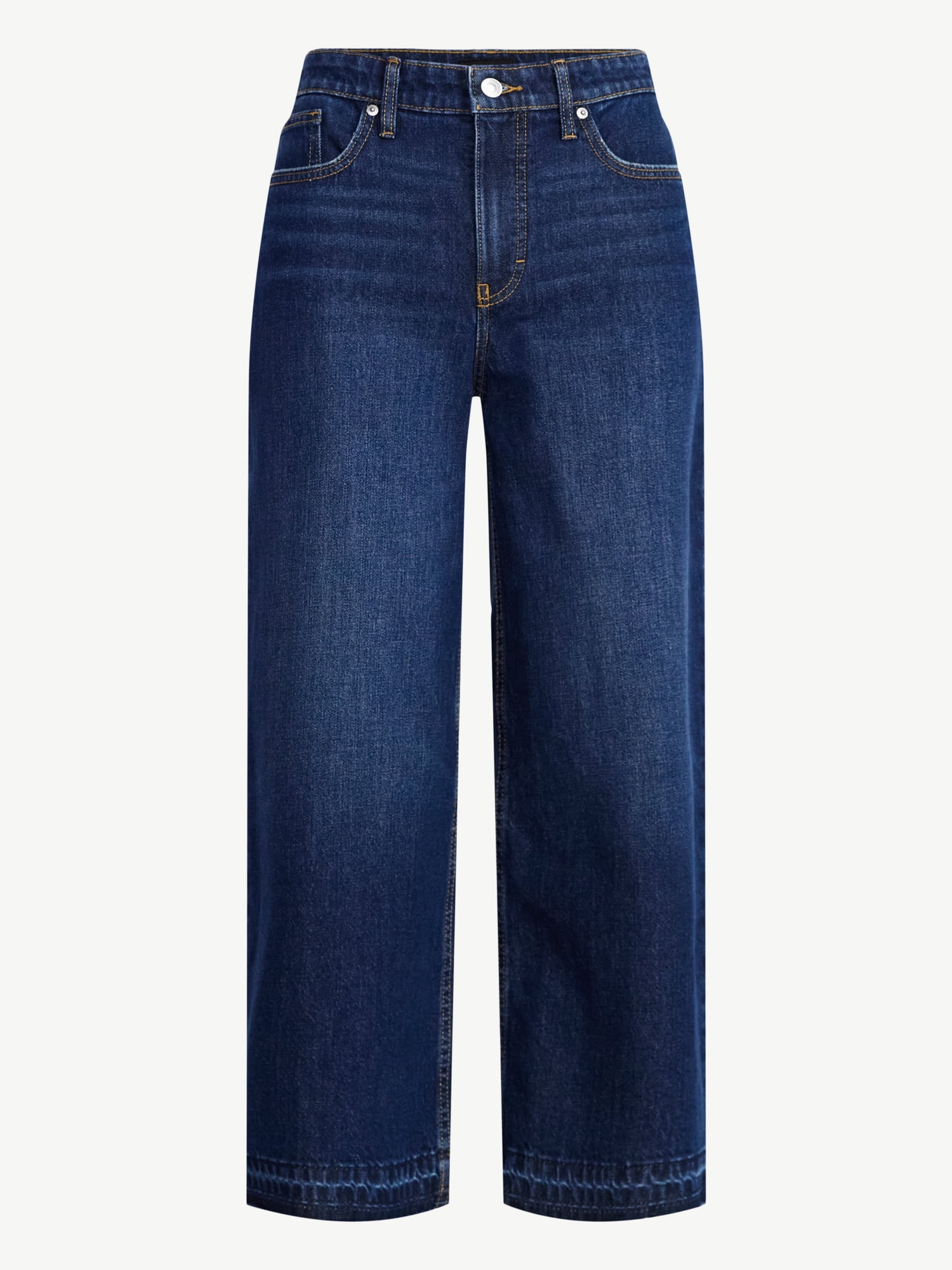 Free Assembly Women's Mid Rise Ankle Length Slim Jeans, 27" Inseam, Sizes 0-18