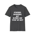 thumbnail image 2 of Inspirational Trying Graphic Novelty Men Women T-Shirt, 2 of 5