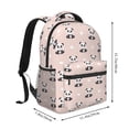 thumbnail image 2 of Disketp Cute Panda Mochila Estampada para Hombre y Mujer – Mochila Ligera Clásica con Múltiples Bolsillos para Universidad, Trabajo y Viajes-One Size, 2 of 5