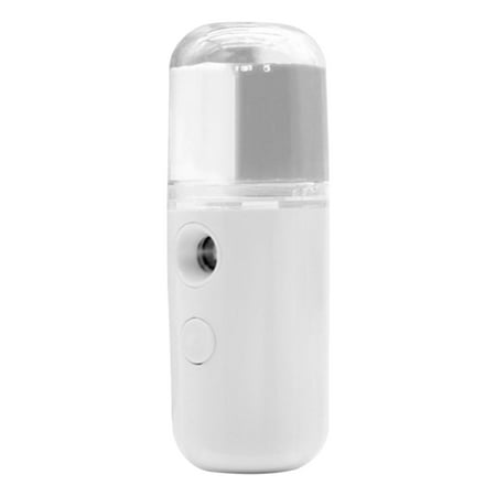 

TBOLINE 30ml Mini Nano Facial Sprayer USB Charging Face Humidifier Steamer (White)