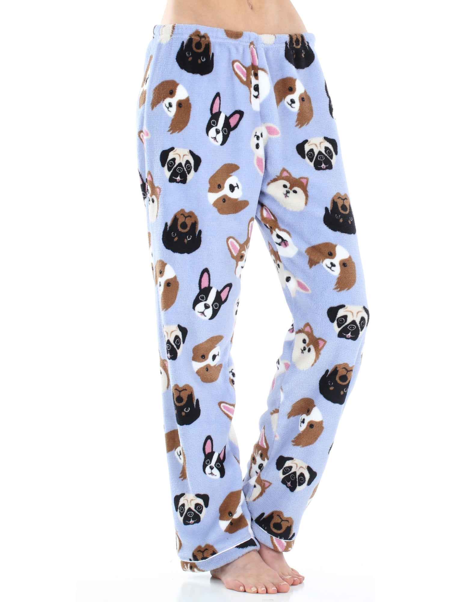 PajamaMania Women's Fleece Long Sleeve Pajama, 2-Piece Female PJ Set -  